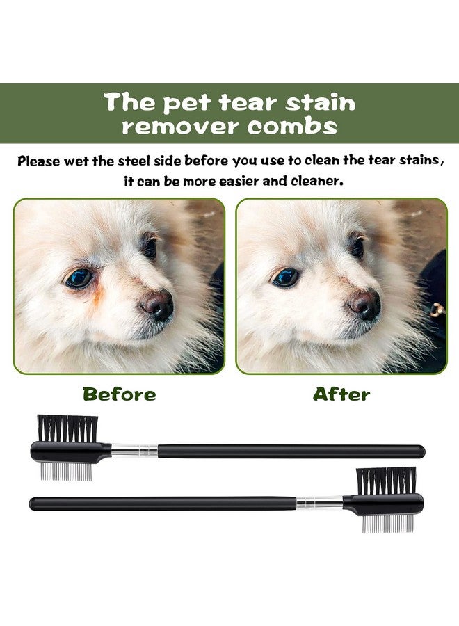 COBEE DoubleHead Metal Grooming Comb For Dogs, Puppies, And Cats  2 Pcs Booger, Flea, Crust, Mucus, And Tear Stain Remover - Image 3