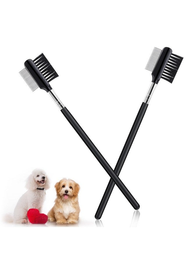 COBEE DoubleHead Metal Grooming Comb For Dogs, Puppies, And Cats  2 Pcs Booger, Flea, Crust, Mucus, And Tear Stain Remover - Image 1