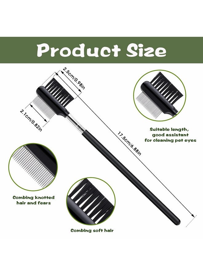 COBEE DoubleHead Metal Grooming Comb For Dogs, Puppies, And Cats  2 Pcs Booger, Flea, Crust, Mucus, And Tear Stain Remover - Image 2