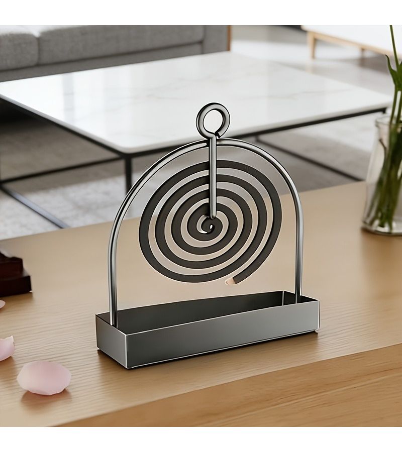 2 Peace Sandalwood Holder Metal Mosquito Coil Holders for Hanging Hanging Living Room Bedroom Outdoor Camping Dust Collection - Image 1