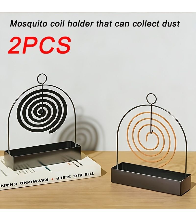 2 Peace Sandalwood Holder Metal Mosquito Coil Holders for Hanging Hanging Living Room Bedroom Outdoor Camping Dust Collection - Image 4