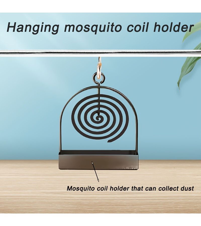 2 Peace Sandalwood Holder Metal Mosquito Coil Holders for Hanging Hanging Living Room Bedroom Outdoor Camping Dust Collection - Image 3