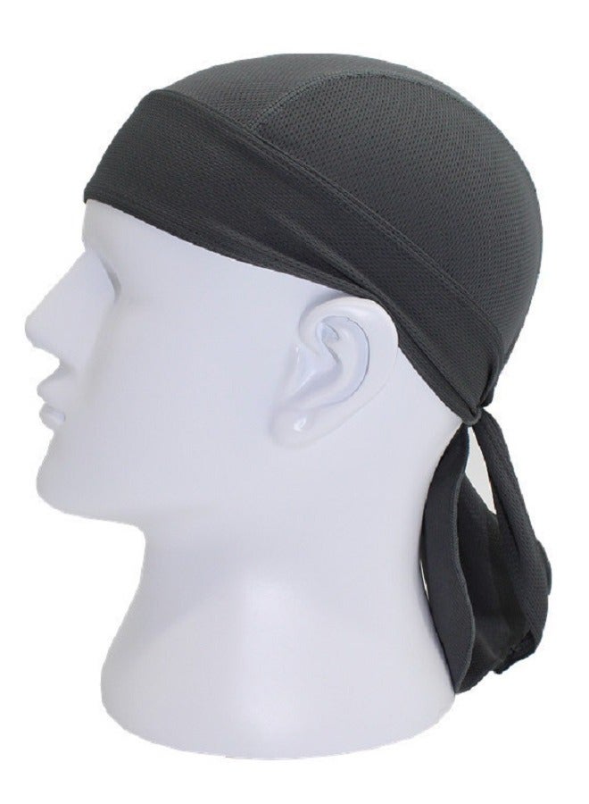 إسكدنيا قبعة القراصنة لركوب الدراجات في الهواء الطلق سريعة التجفيف الرياضة عقال الرطوبة فتل تنفس واقية من أشعة الشمس عقال القراصنة قبعة عقال - Image 1