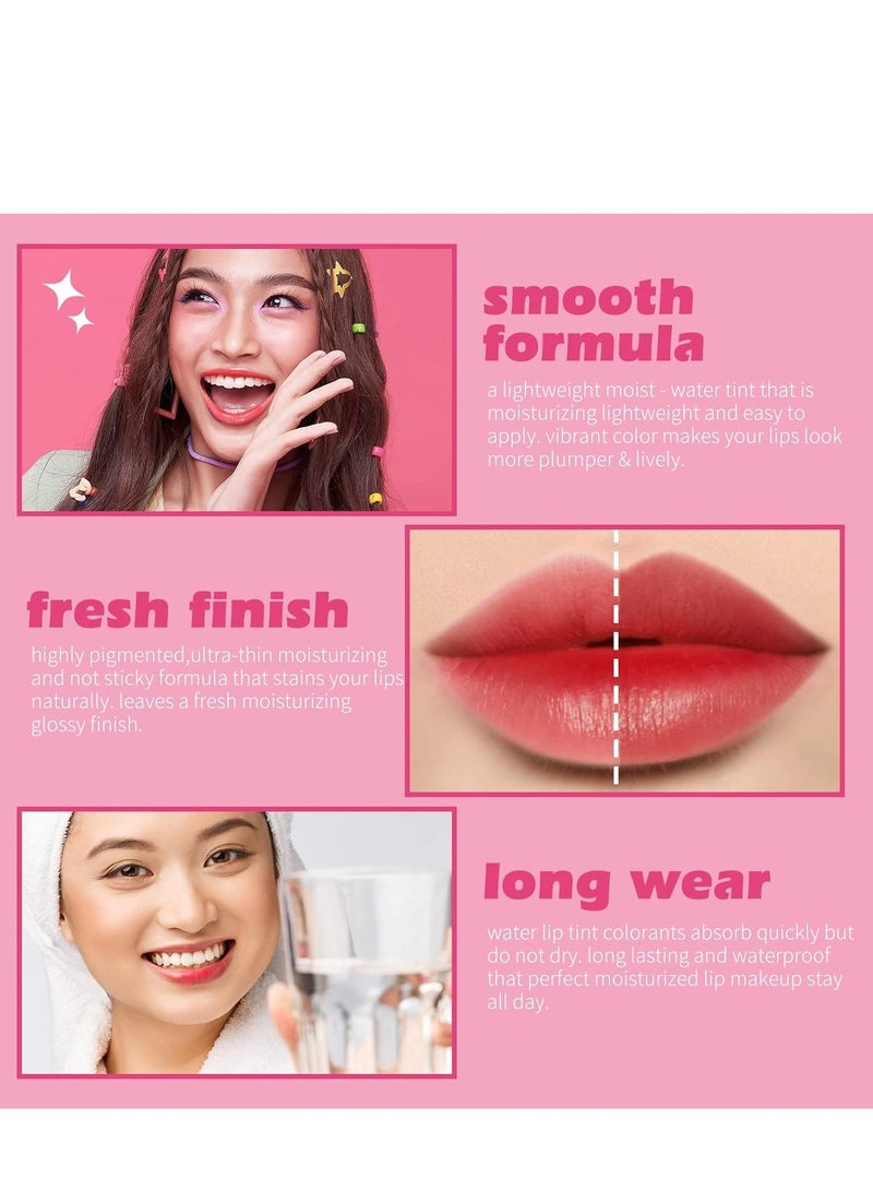 Vivid Lip Stain Duo - Long-Lasting Hydrating Tint, Non-Sticky Finish, 0.4 fl. oz. for Luscious Lips - Image 3