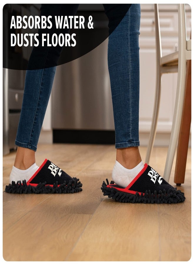 Dirt Devil Cleaning Slippers, Detachable and Washable Microfiber Dusting Shoes, For Hard Floors and Baseboards, Mop Slippers for Floor Cleaning and Dusting - Image 3
