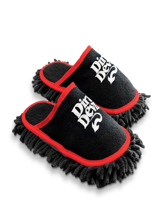 Dirt Devil Cleaning Slippers, Detachable and Washable Microfiber Dusting Shoes, For Hard Floors and Baseboards, Mop Slippers for Floor Cleaning and Dusting - Image 1