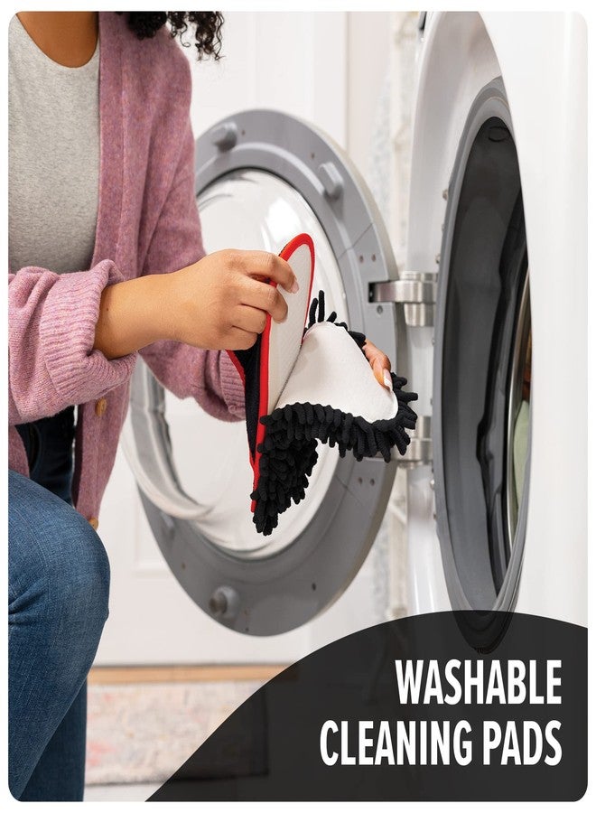 Dirt Devil Cleaning Slippers, Detachable and Washable Microfiber Dusting Shoes, For Hard Floors and Baseboards, Mop Slippers for Floor Cleaning and Dusting - Image 5