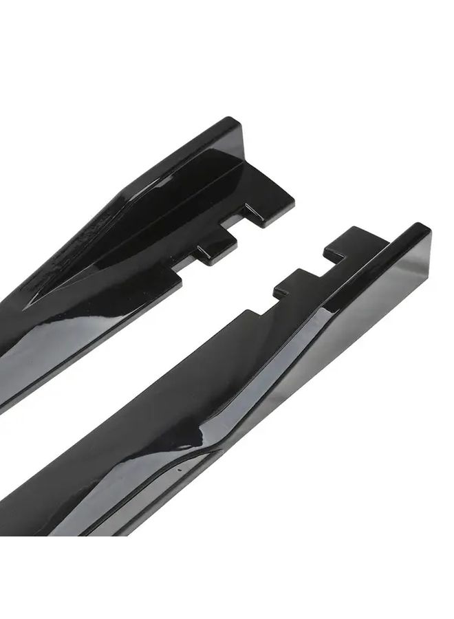 78.74 Inch Black ABS Side Skirt Universal Car Modification Accessory - Image 3