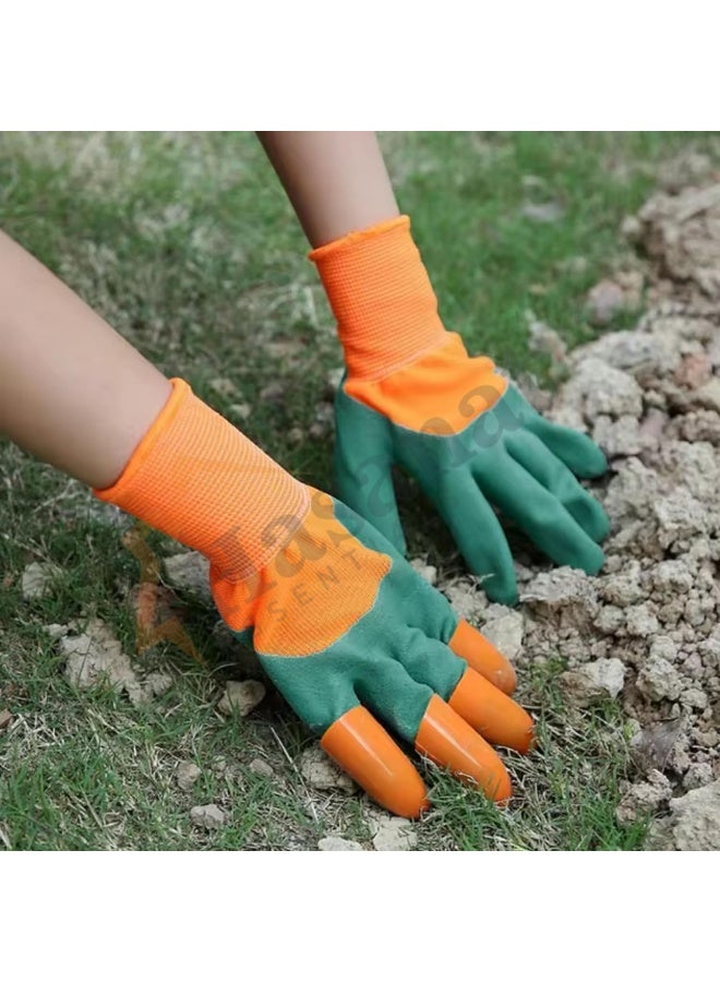HASANAT ESSENTIALS Gardening Gloves with Claws â€“ Heavy-Duty, Waterproof & Puncture-Resistant  - Image 3