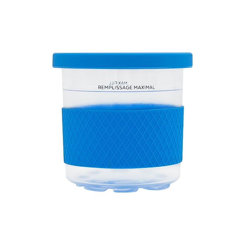 JOYSTAR joystar Ice Creami Containers Compatible with Ninja Creami Pints and Lids - 4 Pack with Silicone sleeve  16oz Cups NC301 NC300 NC299AMZ Series Ice Cream Maker  Color Lids (Yellow/Blue/Green/Pink)  - Image 4