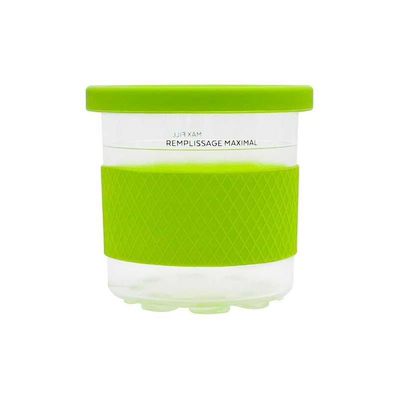 JOYSTAR joystar Ice Creami Containers Compatible with Ninja Creami Pints and Lids - 4 Pack with Silicone sleeve  16oz Cups NC301 NC300 NC299AMZ Series Ice Cream Maker  Color Lids (Yellow/Blue/Green/Pink)  - Image 5