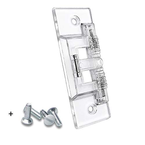 ILIVABLE Light Switch Guard, ILIVABLE Child Proof Wall Switch Plate Protects Your Lights or Circuits from being Accidentally Turned On or Off by Children and Adults (Clear, 2 Pack) - Image 1