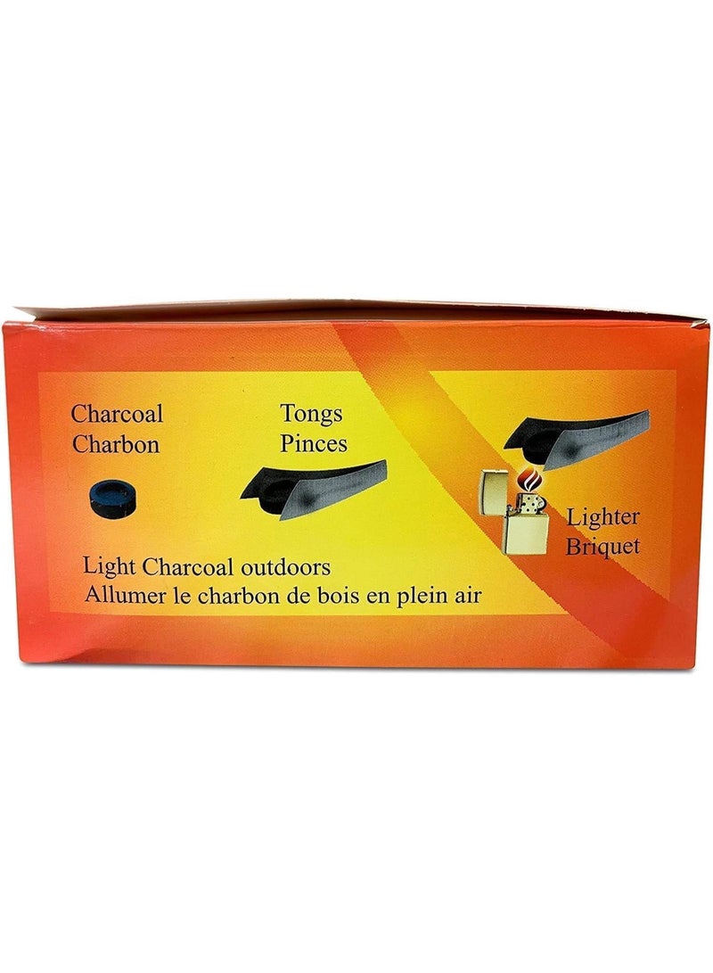 Charcoal Tablets For Incense - Quick Light Coal Tablets - Disks - 40 mm Rolls - Pack of 100 Coal Briquettes - Slow Burn - Instant Lighting - Image 5