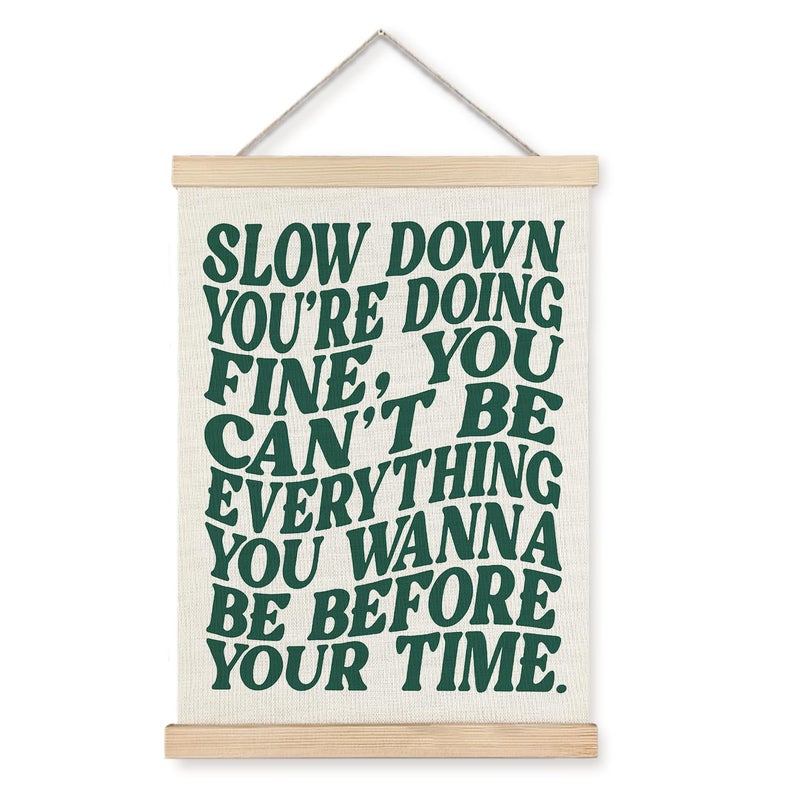 LUVADIAN Song Lyrics Wall Art Disco Pop 70s Retro Poster Hanger Frame Funky Trendy Wall Decor for Home Studio Bedroom Girls Room Gifts for Music Lovers 12x16 Inches - Image 2