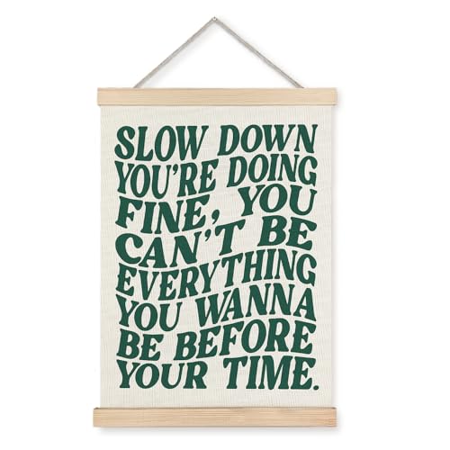 LUVADIAN Song Lyrics Wall Art Disco Pop 70s Retro Poster Hanger Frame Funky Trendy Wall Decor for Home Studio Bedroom Girls Room Gifts for Music Lovers 12x16 Inches - Image 1