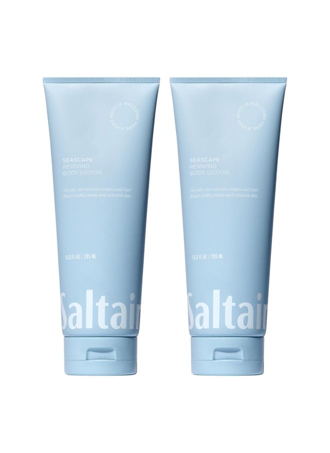 Saltair Saltair Body Lotion - 2 Pack Moisturizing Lotion For Dry Skin. Seascape Scented Hydrating Body Cream with Nourishing Moisturizer Formula. Skin Care for Women and Men. 2x 10oz Tubes  - Image 1