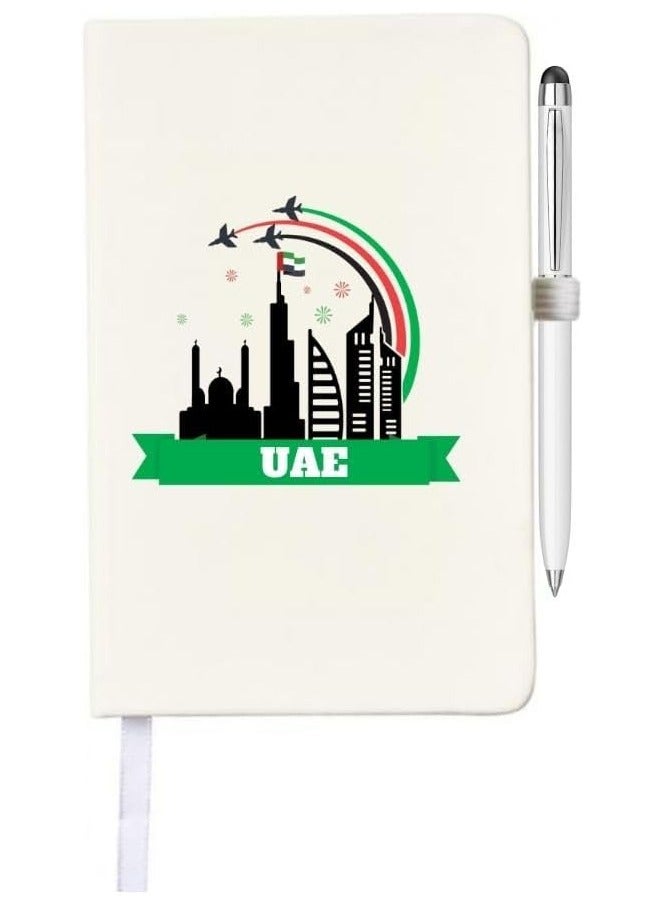 PRINTSHOP4ME Notebook with pen Gifts for UAE  National day or Flag day celebrations (Design 4) - Image 1