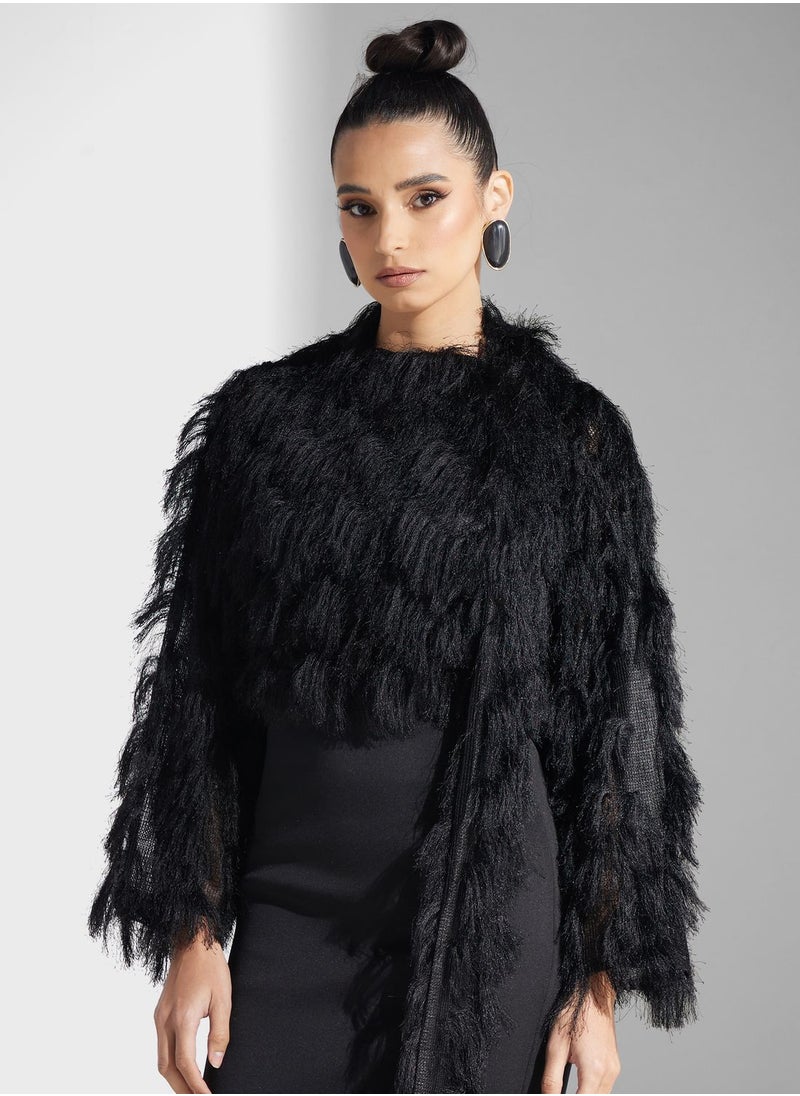 Golden Apple - Fur Detail Dress - Image 1