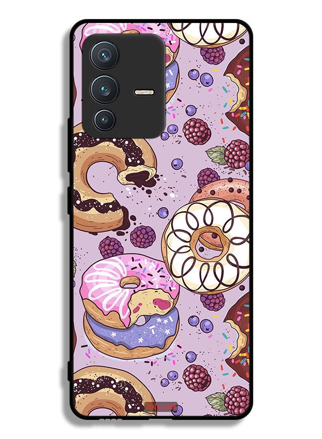 Tolwak Vivo V23 5G Protective Case Cover Donuts Art - Image 1