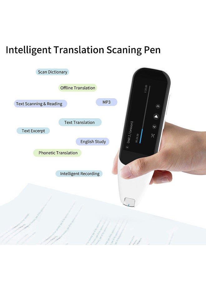 DOSMONO - Dictionary Translation Pen Scanner Text Scanning Reading Translator Device Multilingual Scanner WiFi/Hotspot Connection/Offline Recording Pen Support 112 Languages - Image 1
