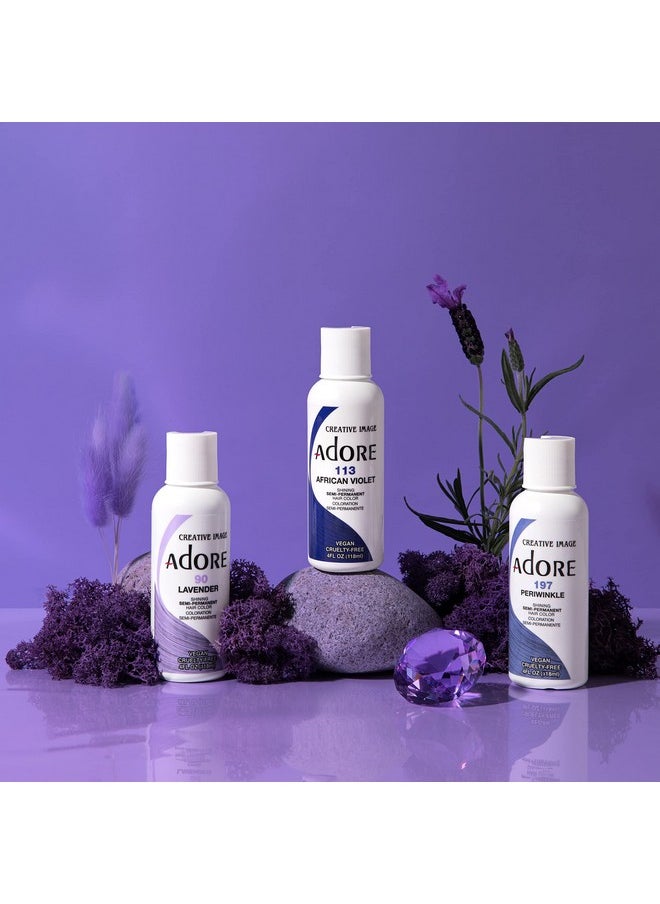 Adore - Semi Permanent Hair Color Vegan And Crueltyfree Hair Dye 4 Fl Oz 197 Peri Winkle (Pack Of 1) - Image 1