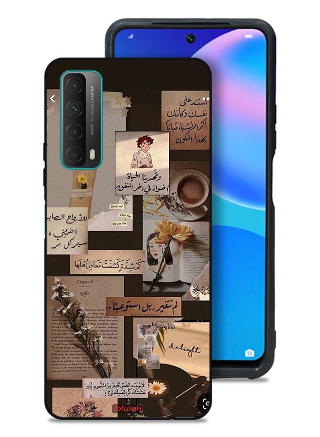 Tolwak Huawei Y7a Protective Case Cover Arabic Quotes Vintage - Image 1