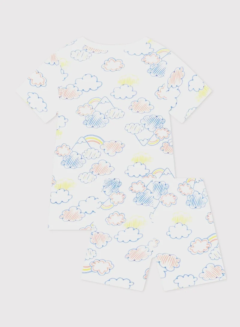 Petit Bateau Kids Pritned Pyjama Set