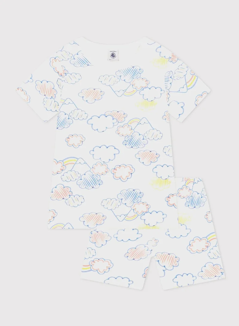 Petit Bateau Kids Pritned Pyjama Set