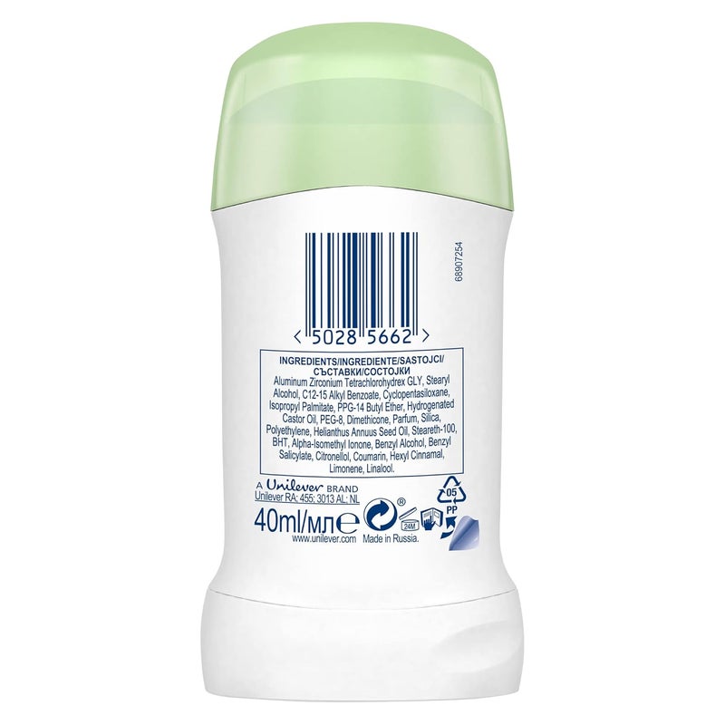 Dove دوف مزيل عرق للجنسين جواهر الخيار 40 مل عبوة من 1 - Image 2