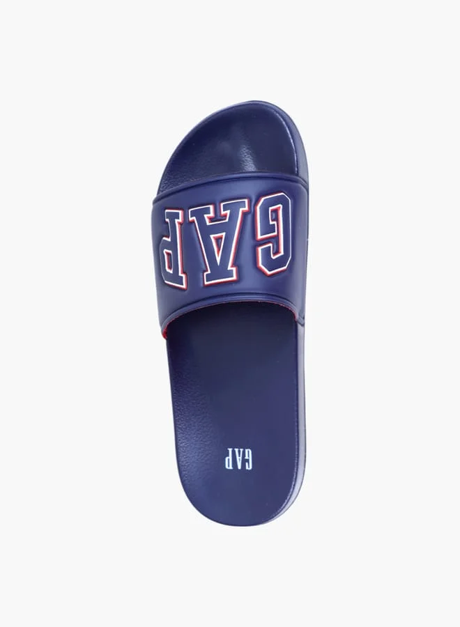 GAP Boys' Logo Detail Slip-On Slides