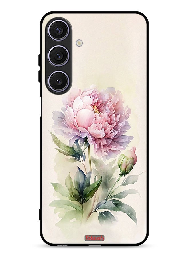 Tolwak Samsung Galaxy A26 Protective Case Cover Watercolor Rose Paint Art - Image 1