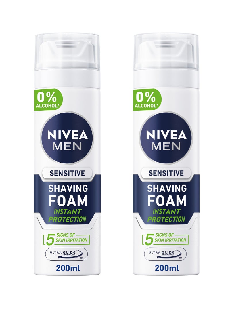 Nivea Shaving Foam Sensitive Chamomile And  Hamamelis Pack of 2 - Image 1