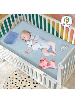 RB POINT Large Size Bed Protector New Born Baby Dry Mats Waterproof Large size 140cm x 100 cm Baby Mattress Protector Waterproof Water Absorbent Mats Baby  - Image 2