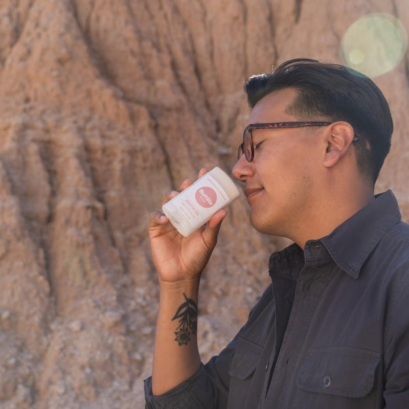 HUMBLE SIMPLE AND TRUE. HUMBLE BRANDS Aluminum-Free Deodorant, Vegan and Cruelty- free, Formulated for Sensitive Skin, Moroccan Rose, 2.5 Ounce (Pack of 1) - Image 2