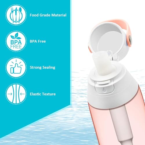 JAYOBGO Brita Bottle Mouthpiece Replacement - 3PC Silicone Mouthpiece, 4PC Filter Cartridges, Bottle Parts - Image 3