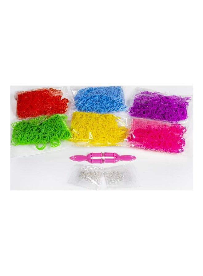 Cra-Z-Art Cra-Z-Loom Ultimate Tub with 3000 Bold & Bright Brands, 2- Prong Loom - Image 2
