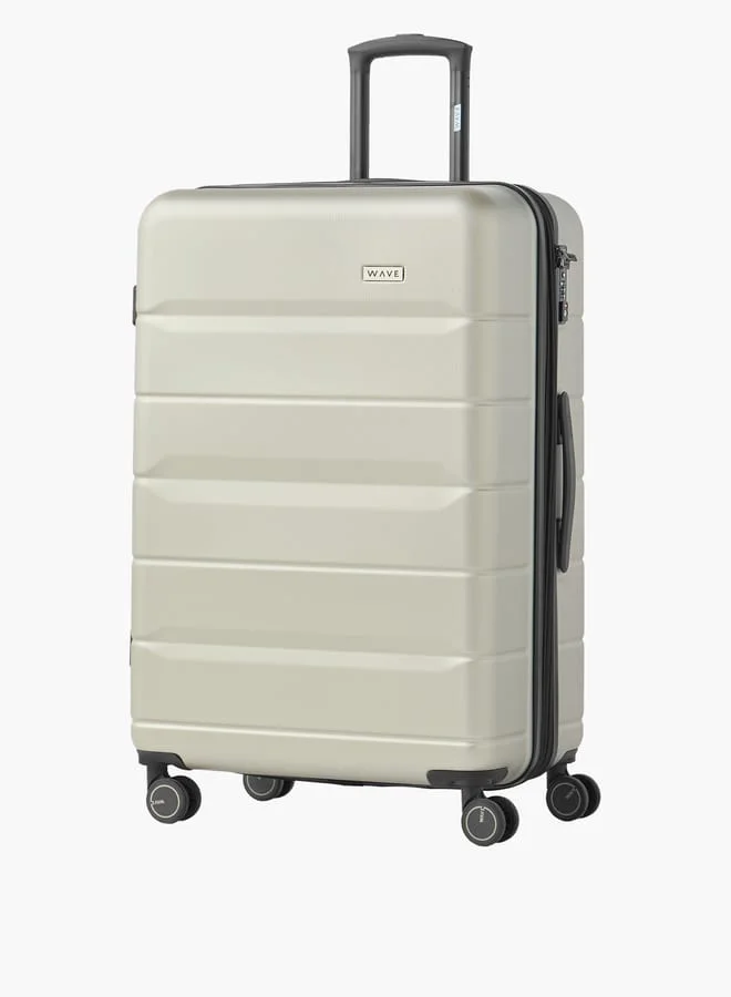 Wave 3-Piece Hardcase Trolley Bag Set with Retractable Handle Set-3 - 20-24-28