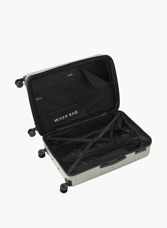 Wave 3-Piece Hardcase Trolley Bag Set with Retractable Handle Set-3 - 20-24-28