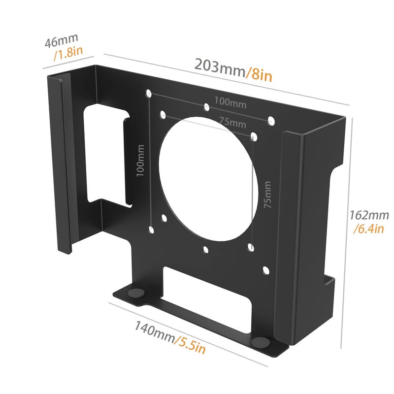 bylitco Monitor Vesa Mount or Under Desk Holder for Mac mini 2018-2023 M1 M2 - Image 2