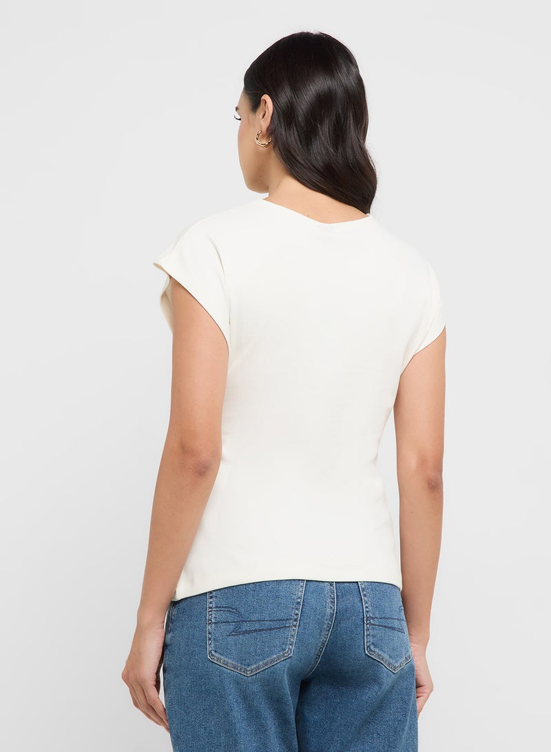 VERO MODA Tie Waist Detail Cap Sleeves Top  - Image 2