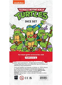 USAopoly Teenage Mutant Ninja Turtles Dice Set ; Collectible D6 Dice Featuring Tmnt Characters Splinter Leonardo Michelangelo Raphael Donatello And Shredder ; Officially Licensed 6Sided Dice  - Image 4