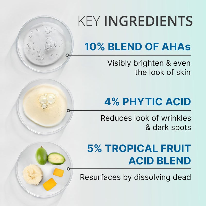 goPure Wake Up Radiant AHA Peel â€“ Gentle Resurfacer, Visibly Brightens Dark Spots, Smooths the Look of Rough Skin & Visibly Firms Lines, Great For All Skin Types - Image 4