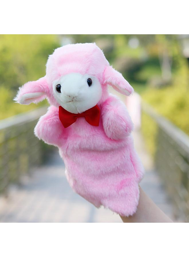 New Style Bow Tie Bunny Hand Figure Doll Teaching Toy Gloves Children Early Education Storytelling Parent-child Comfort Plush Doll  - Image 1