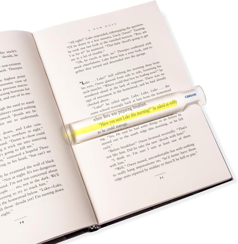 Carson MR25 MagniRead 15x Bar Magnifier with Embedded Guideline - Image 3