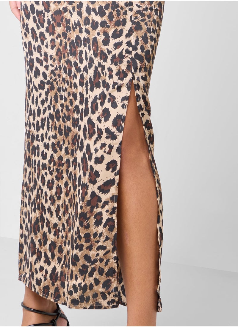 ONLY Leopard Print Dress  - Image 4