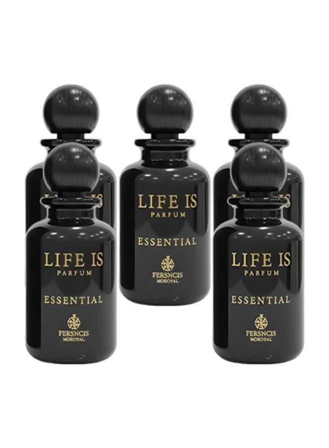 انفينيتو 5 قطع عطر لايف إز إسينشال للجنسين 100 مل - Image 1