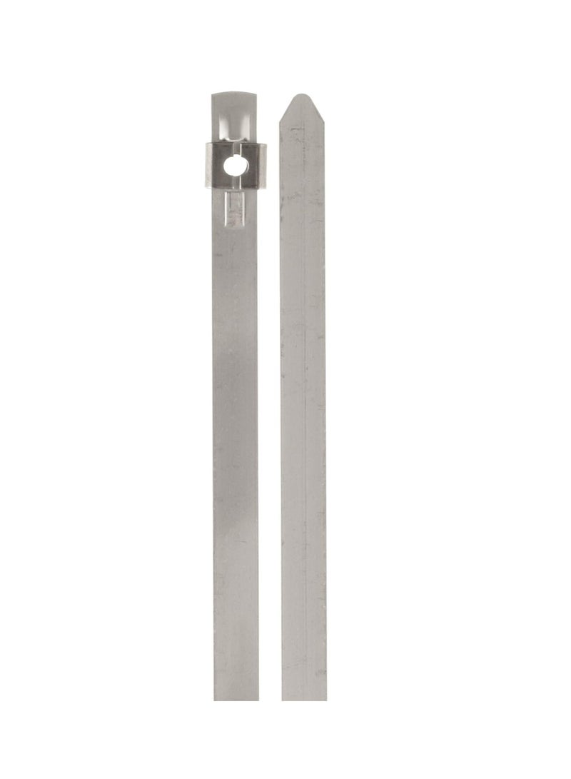 رباط Band-It AS2129 Tie-Lok بعرض 1/4"، سمك 0.015"، طول 16.5" من الفولاذ المقاوم للصدأ 304 (100 في الكيس)