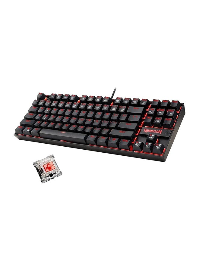 REDRAGON K552-2 87 Keys 60% Small Tkl Mechanical Gaming Keyboard (Black Red Led Backlit) - Image 4
