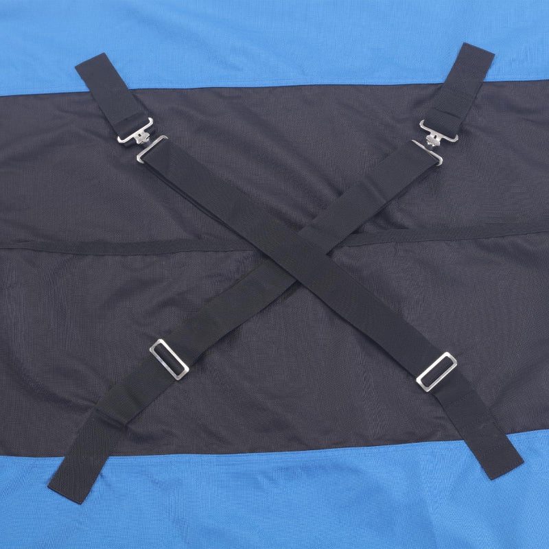 Gallopoff 1200D Ripstop Waterproof Breathable Horse Blanket (0g No Fill), Lightweight Turnout Rain Sheet, Keeps Dry in Mud & Wet Weather Blueblack 78" - Image 5