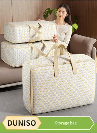 3Pcs Moving Storage Bag with Zipper,Moving Bags, Foldable Storage Bags,Large Capacity Multipurpose Clothes Organizing Storage Bag with Strong Handles,Duty Tote For Space Saving,For Clothes,Bedding,Comforters,Pillows,60x25x40cm(60L) - pzsku/Z4AA59B4088D7E53B7702Z/45/_/1740357689/36e2b902-68a4-4502-9ced-4aa6b0747fe6